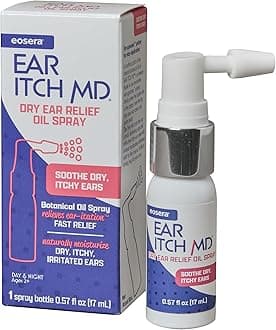 eosera® Ear Itch MD® – Fast-Acting Ear Drop Spray – Soothing Formula that Naturally Moisturizes the Ear Canal while Calming Dry Skin – Works for Allergies, Eczema, Dermatitis, Psoriasis & Hearing Aids