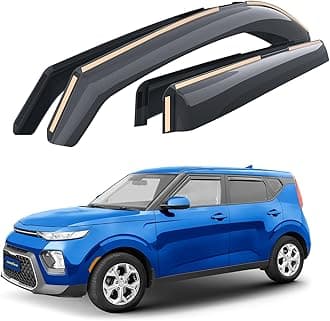 Goodyear Shatterproof in-Channel Window Deflectors for Kia Soul 2020-2026, Rain Guards, Window Visors for Cars, Vent Deflector, Car Accessories, 4 pcs - GY003493