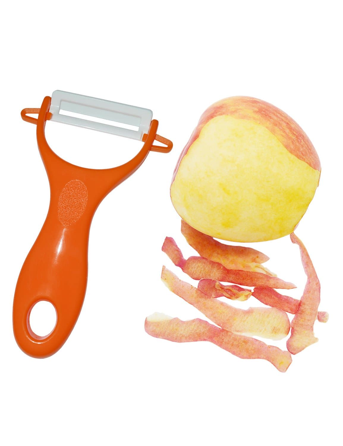 KYODIMA Best Antioxidant Ceramic Vegetable Peeler, Will Not Rust, Ultra Sharp Potato Peeler - Y Shaped Apple Peeler,Red
