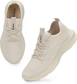 VAMJAM Men's Running Shoes Fashion Sneakers Lightweight Breathable Flying Knitting Lace Up Mesh Walking Shoes Workout Casual Sports Shoes