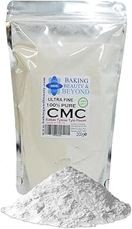 – Baking Beauty and Beyond Powerful Edible Tylose Tylo Pure CMC Powder - Gum Tragacanth Glue Powder for Fondant, Gluten Free Gum Powder Perfect for Cake Frosting, Icing Sugar Paste - 200gm (Pack of 1)