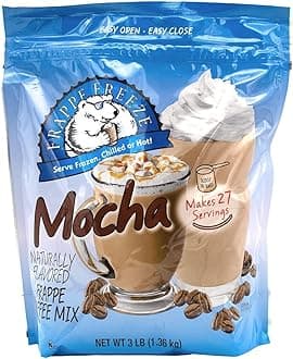 Frappe Freeze Coffee Mix, Mocha, 3 Lb Bag, 27 Servings