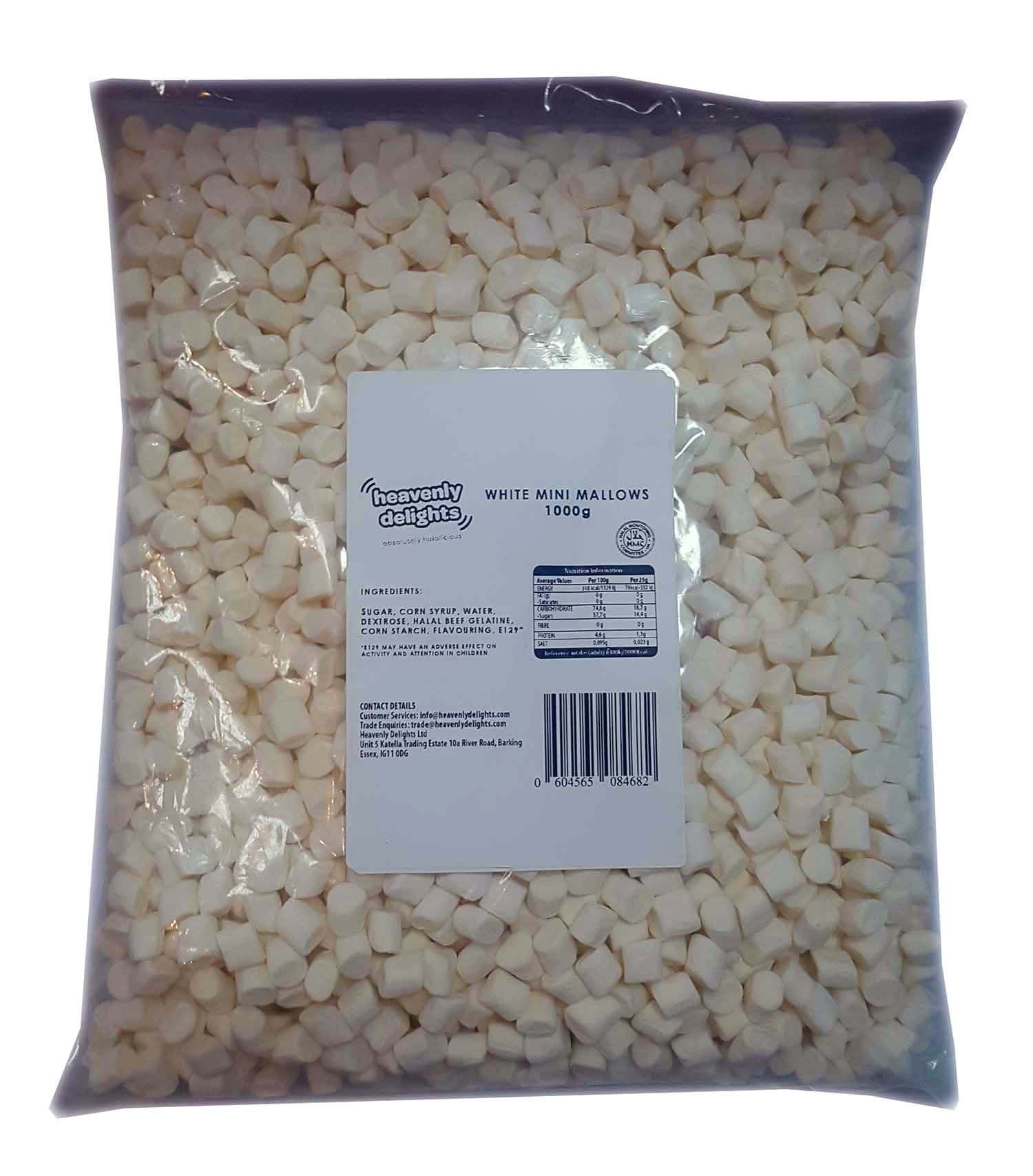 Heavenly Delights Halal White Mini Mallows 1KG