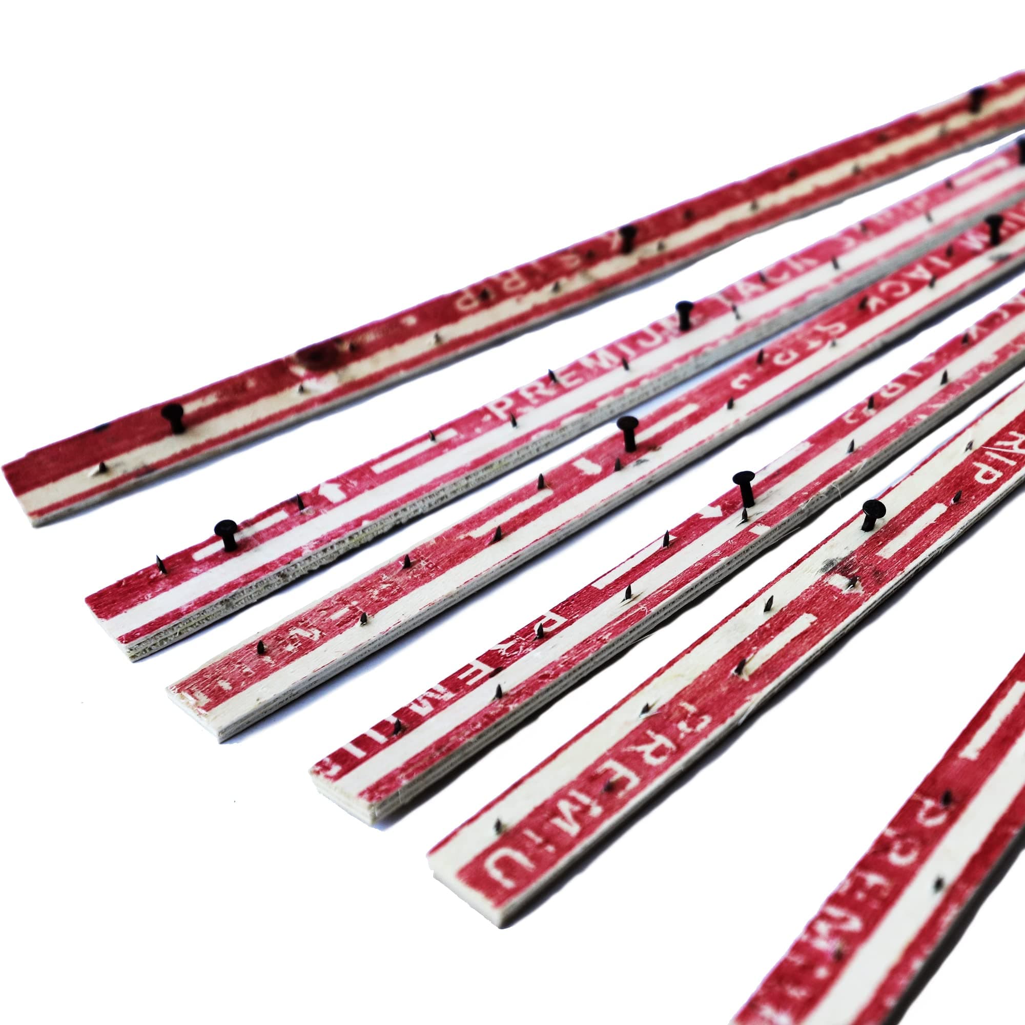 ifish 6PCS Carpet Tack Strips with Nails, for Tufting Frame Concrete Floor Rug Gripper Adhesive Installation Helper