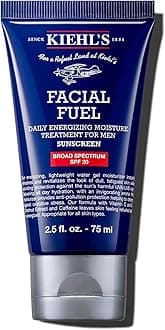 Kiehl's Facial Fuel Moisturizer with SPF 20 for Men, Energizing Face Moisturizer for Dull Skin, Non-Greasy Feel, Hydrating Lotion and Broad Spectrum Sunscreen, with Caffeine, Vitamin C & Vitamin E