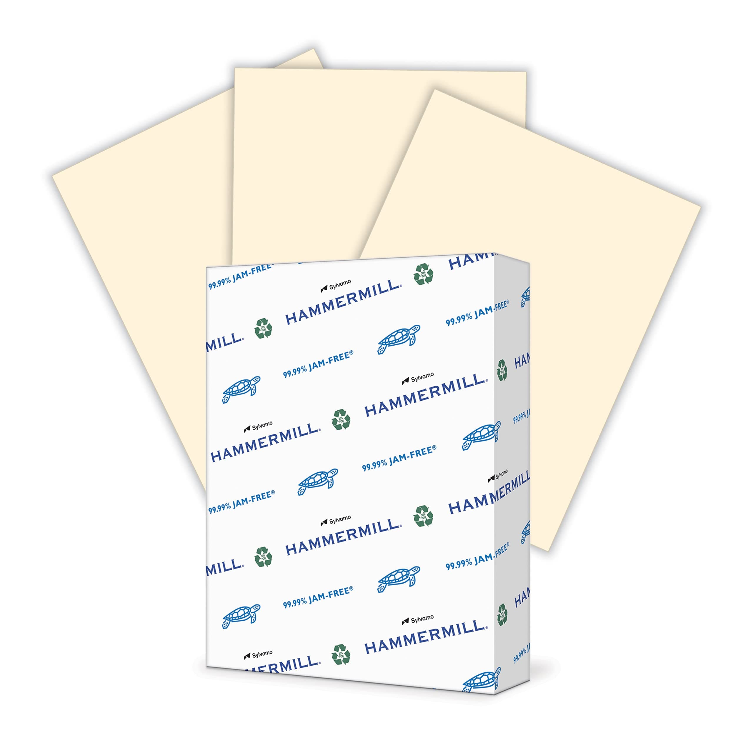 Hammermill Colored Paper, 20 lb Ivory Printer Paper, 8.5 x 11 - Made in the USA, Pastel Paper, 103176R - 1 Ream (500 Sheets)