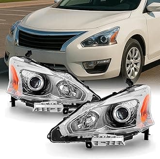 AKKON - For 13-15 Altima 4 Doors Sedan Halogen Type Headlights Front Lamps Direct Replacement Left + Right Pair