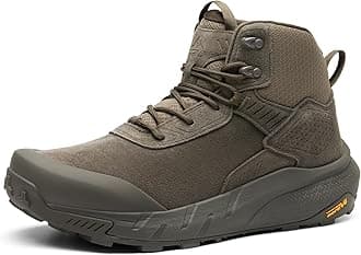 Men's Waterproof Military Tactical Work Boots Leather Motorcycle Combat Lightweight Non-Slip Hiking Boots for Men VaporGuard