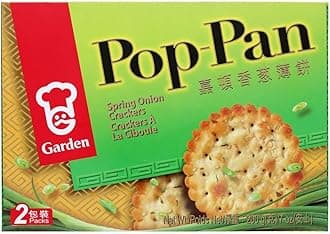 Garden Pop-pan Spring Onion Crackers 8 Oz (Pack of 2)