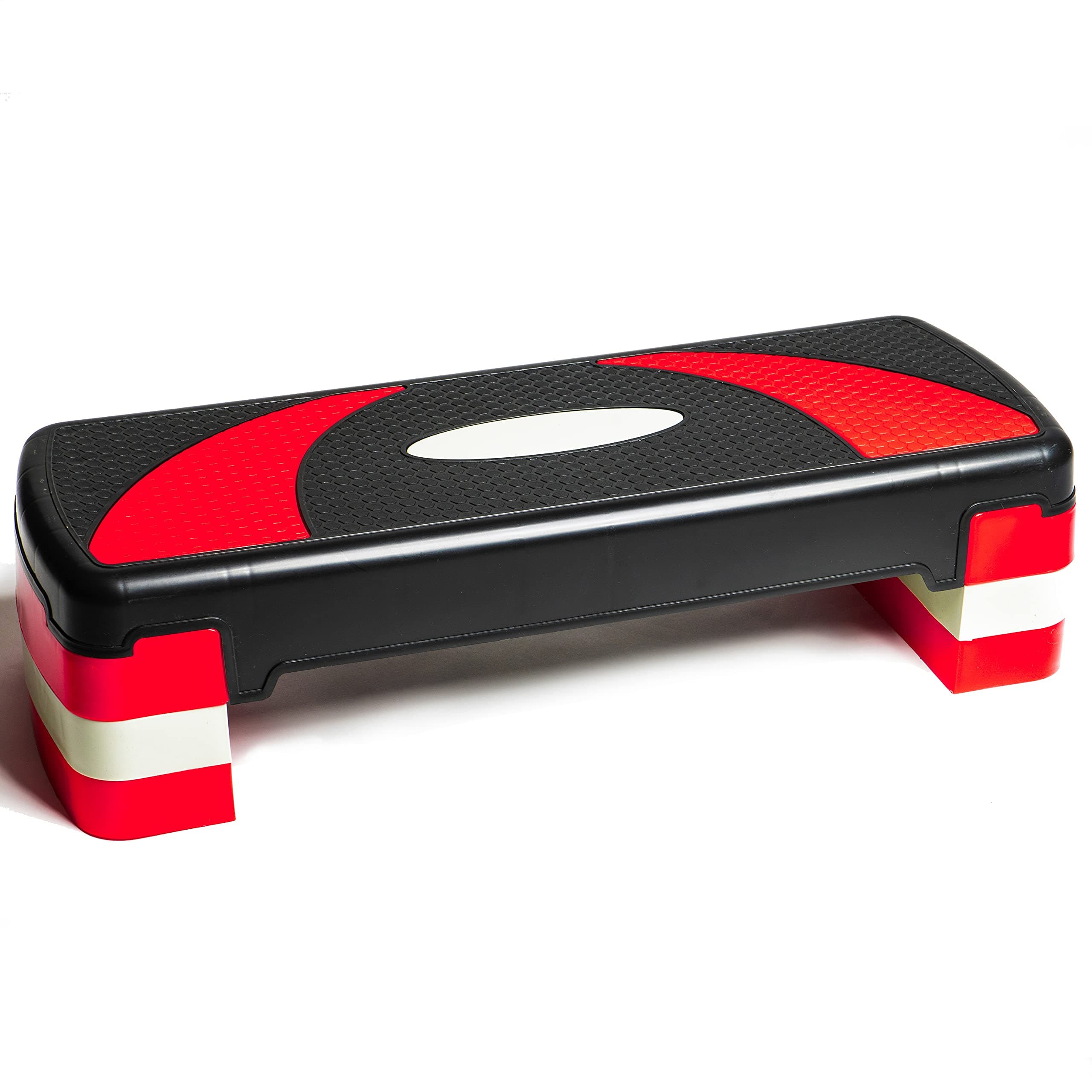 PRISP Adjustable Aerobic Stepper 78cm, 3 Levels (10/15/20 cm) Exercise Step Platform for Home Gym and Fitness Training; 78 x 28cm