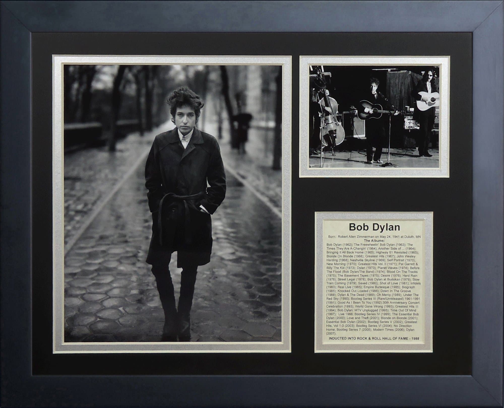Bob Dylan Framed Photo Collage, 11 by 14-Inch