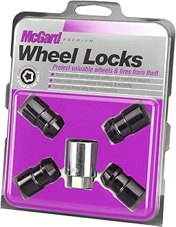 McGard 24026 Black Cone Seat Wheel Locks (M12 x 1.5 Thread Size) - Set of 4
