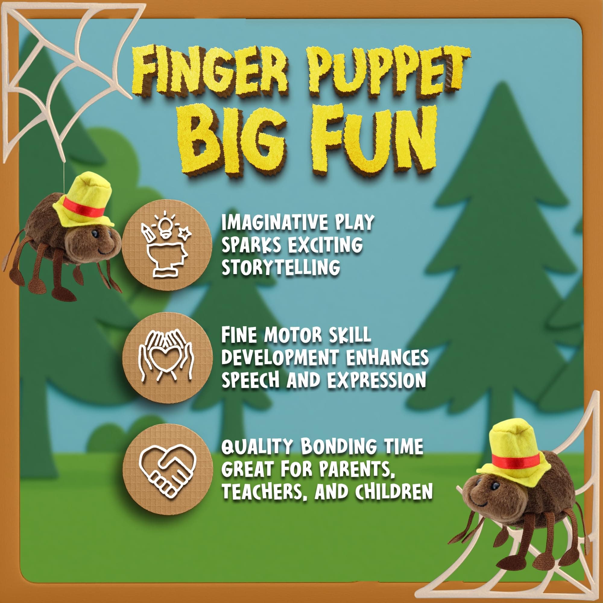 The Puppet Company Finger Puppets - Itsy Bitsy Spider