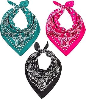LOVARZI Bandana Scarf for Men and Women - Premium Cotton Stylish & Versatile Paisley Bandanas - Perfect Neck and Head Wear for Summer, Winter and Sports