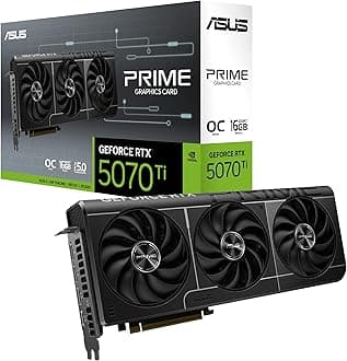 ASUS Prime GeForce RTX™ 5070 Ti OC Edition 16GB GDDR7 Graphics Card (PCIe® 5.0, 16GB GDDR7, HDMI®/DP 2.1, 2.5-Slot, Axial-Tech Fans, Dual BIOS)
