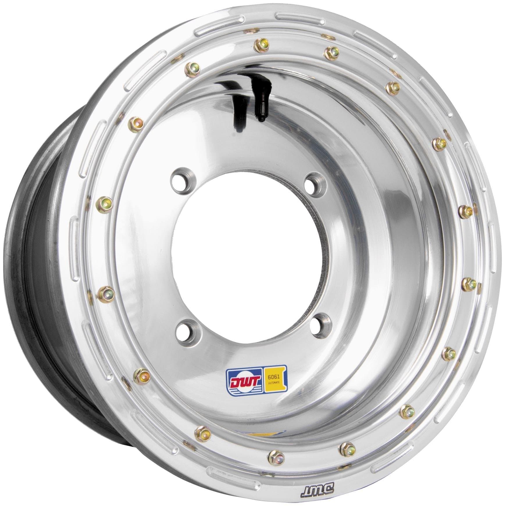 DWT DOUGLAS WHEEL Ultimate Beadlock Utility Wheel - 14x7 - 5+2 Offset - 4/156 - Polished , Wheel Rim Size: 14x7, Rim Offset: 5+2, Color: Polished, Bolt Pattern: 4/156, Position: Front/Rear