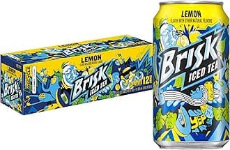 Brisk té helado de limón, 12 onzas líquidas, paquete de 12