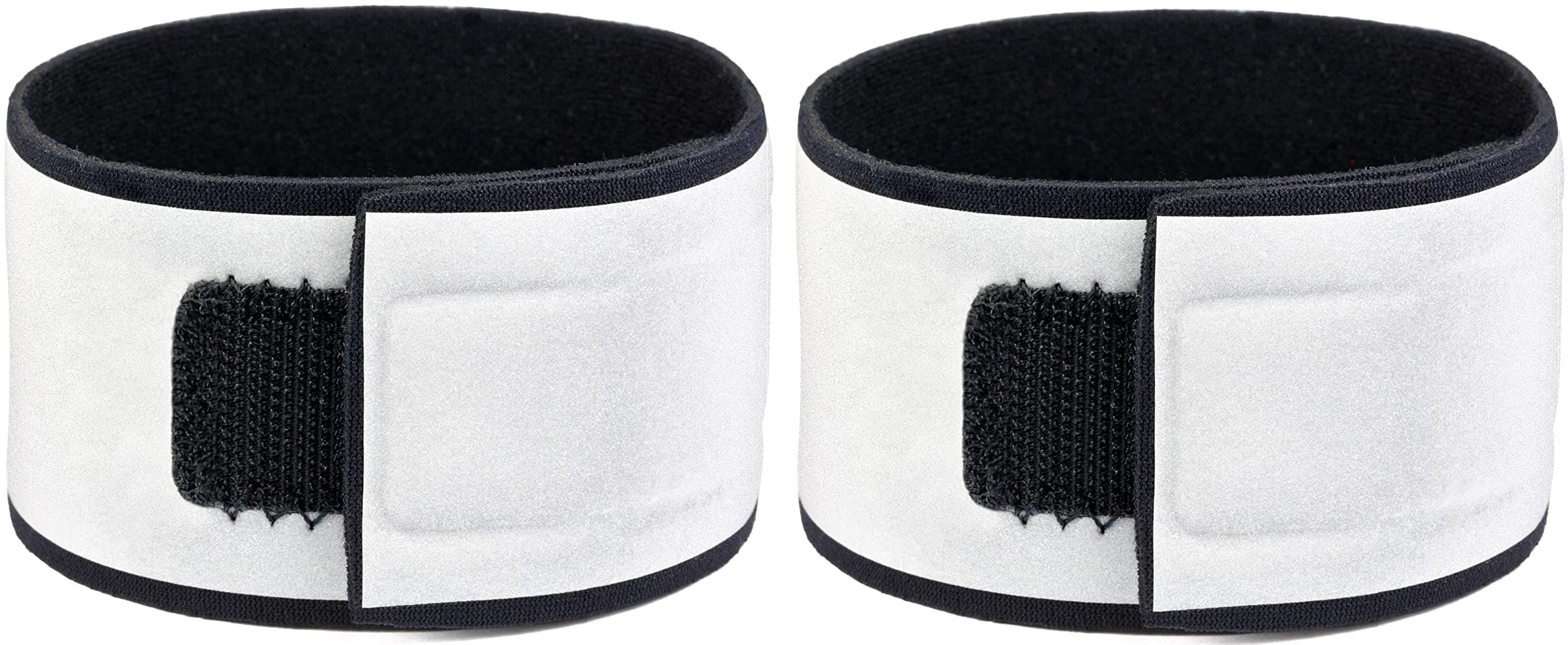 Leg Shield Reflective Wristbands - Large Reflective Area - Comfortable, Bright, Lightweight, Neoprene - High Visibility Straps for Running, Cycling, Walking (2 Bands)