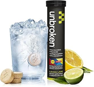 Amino Energy Tablets with All 9 EAA & BCAA Amino Acids in Free-Form, Amino Acids Supplement for Faster Recovery & Less Muscle Soreness, Post & Preworkout for Men & Women,10 Serv. Lemon/Lime.