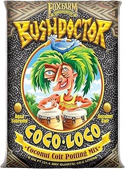 Bush Doctor Coco Loco Potting Mix, 2cu ft - Extends Your Watering Schedule, Triple-Washed to Reduce Salt Content - Perfect for Cultivating Vigorous Plants