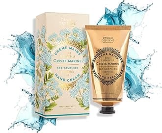 Panier des Sens Sea Fennel Hand Cream - Nourishing Shea Butter Hand Cream for Dry Cracked Hands 97% Natural Ingredients - Dermatologically Tested Hand Lotion for Woman Made in France, 2.5 fl oz