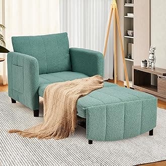 Sleeper Chair 84" Extra Long Convertible Chair Bed Upgraded 3-in-1 to 4-in-1 Pull Out Chair & Single Sofa Bed for Adult Sleeping Chairs for Living Room & Small Space