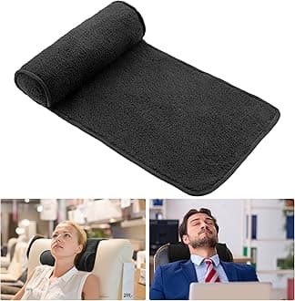 Weysat Neck Pillow for Recliner Head Pillow Adjustable Plush Pillow Neck Roll Non Slip Fleece Couch Neck Head Support Pillow for Travel Home Recliner Sofa Armchair (Black)