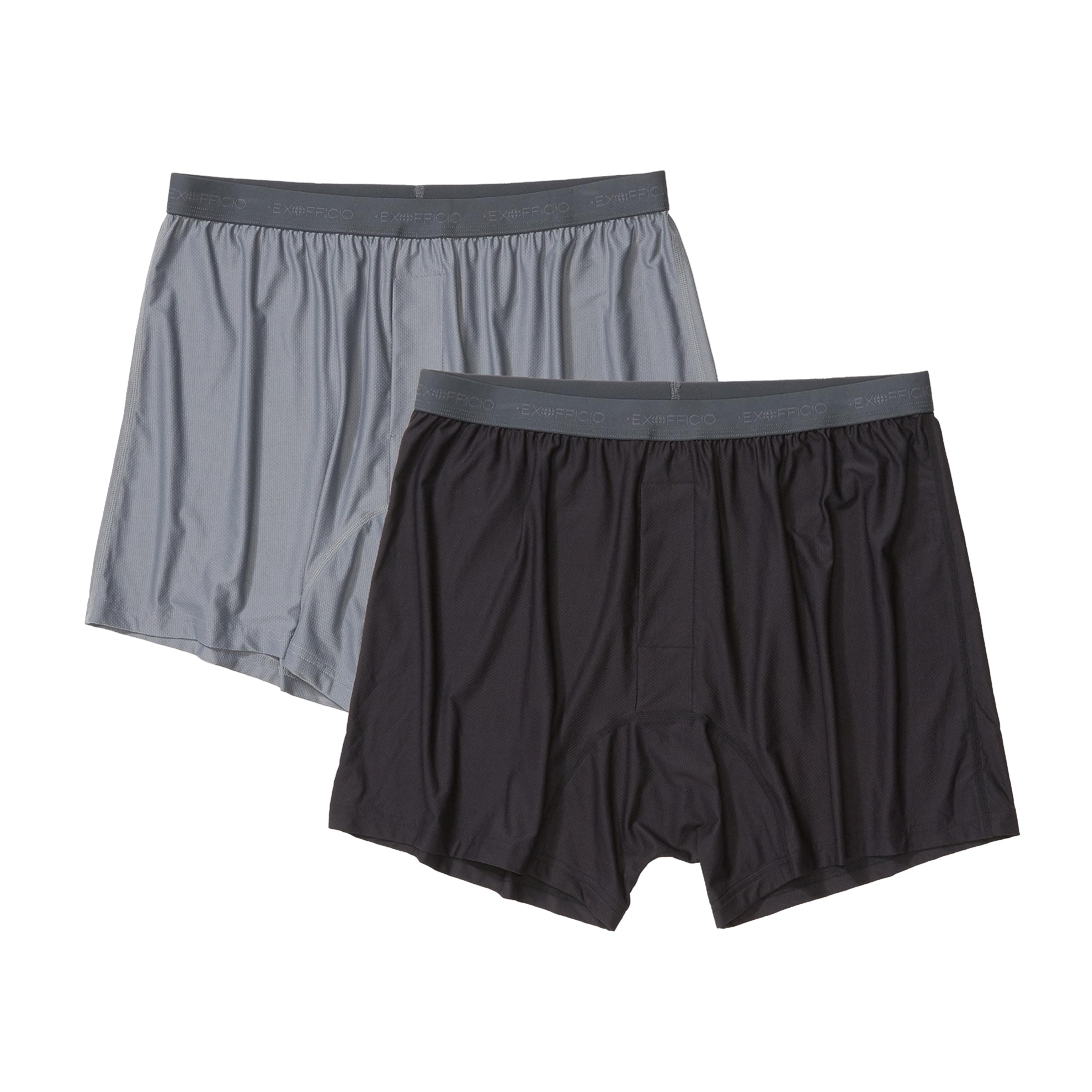 Men's Give-N-Go 2.0 Boxer 2 Pack - Breathable Durable Easy Care Travel Underwear