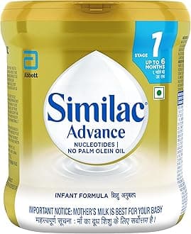 Similac Advance Stage 1 Infant Formula, Up to 6 Months, 400g Jar, with Immunity Building Nucleotides at TPAN level, Powder