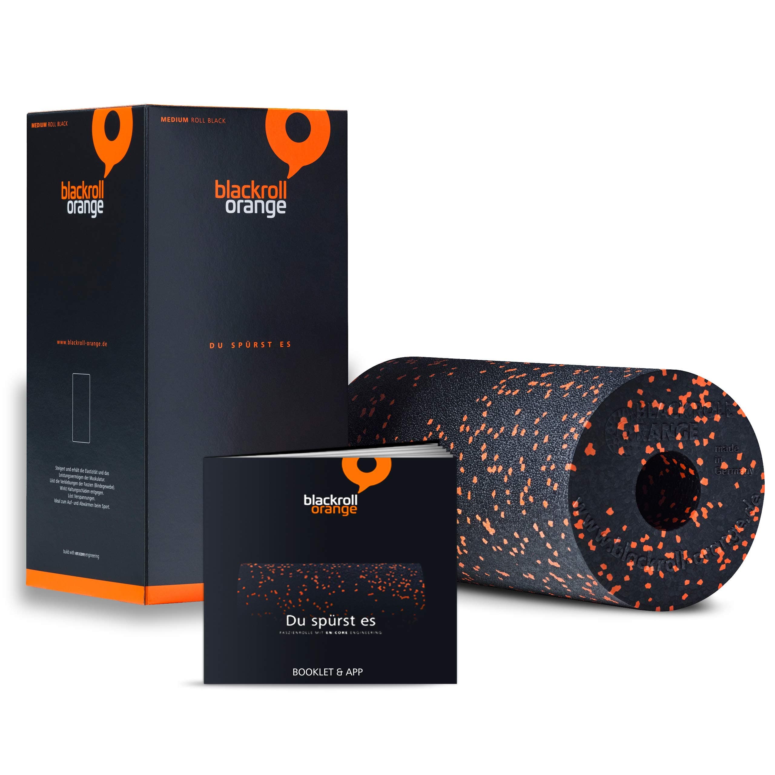 Blackroll Orange (the original) - THE self-massage roller incl. exercise poster and booklet