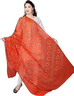 Women's Pure Cotton Bandhani Dupatta