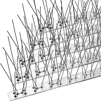 – Bird Spikes with Stainless Steel Base,Pigeon Spikes for Roofs and Windows,Bird Deterrent Spikes Set for Deterring Crows,Seagulls and Small Birds,Cover 1.3m