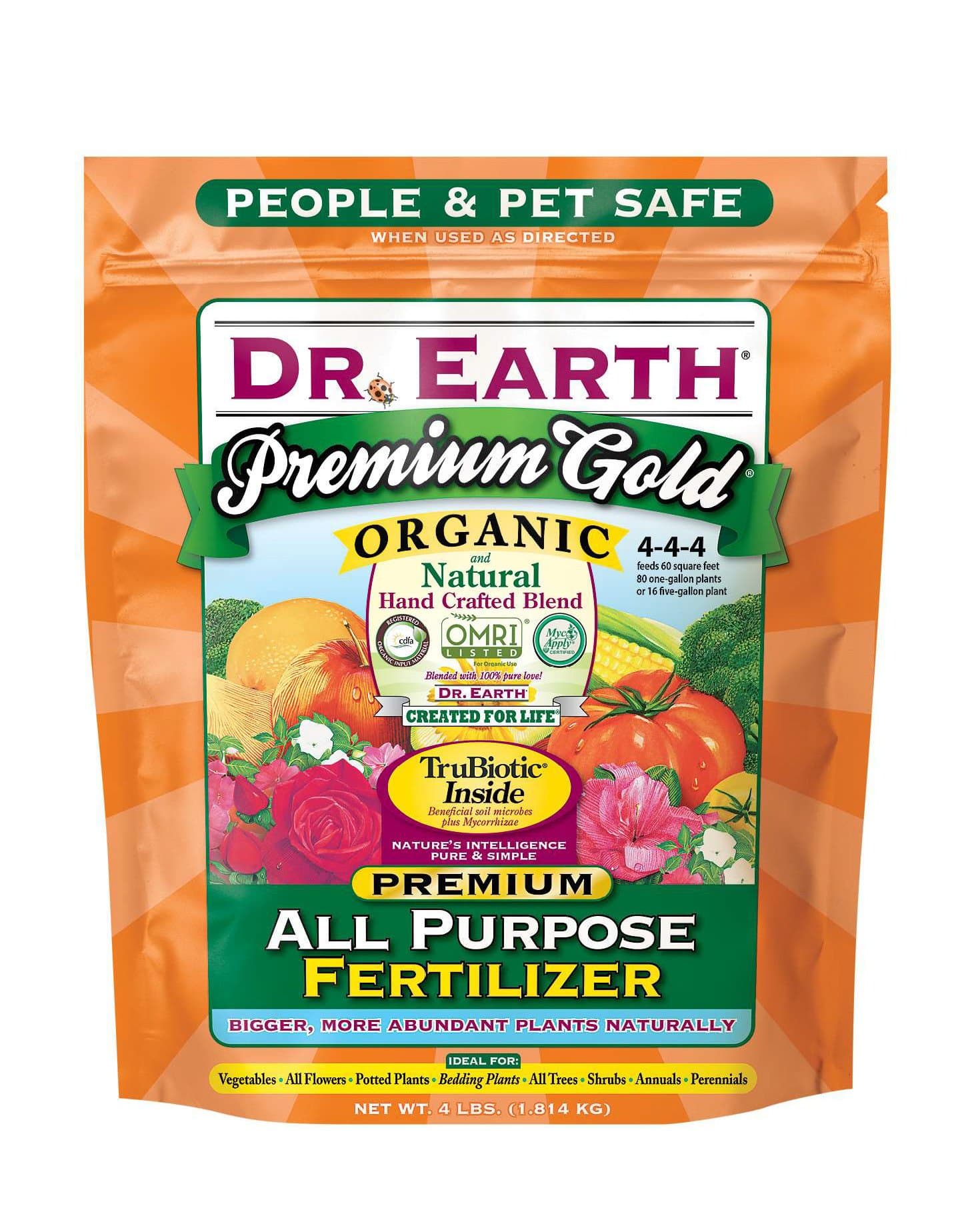Dr. Earth Premium Gold All Purpose Fertilizer 4 lb