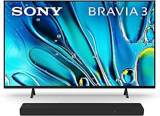 Sony 50 Inch 4K Ultra HD TV BRAVIA 3 LED Smart Google TV HT-A3000 3.1ch Dolby Atmos Soundbar Surround Sound Home Theater