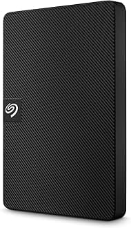 Seagate Expansion STKM2000400 Portable, 2.5 Inch Data Recovery Included, 2 TB External Hard Disk Hard Drive, Hard Drive, Silent, Compatible with PC Win Mac, PS4, PS5, 4K