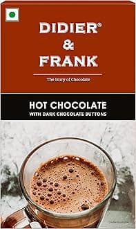 Didier & Frank Hot Drinking Chocolate with Dark Chocolate Buttons 200g (Drink Hot or Cold Milk Shake)