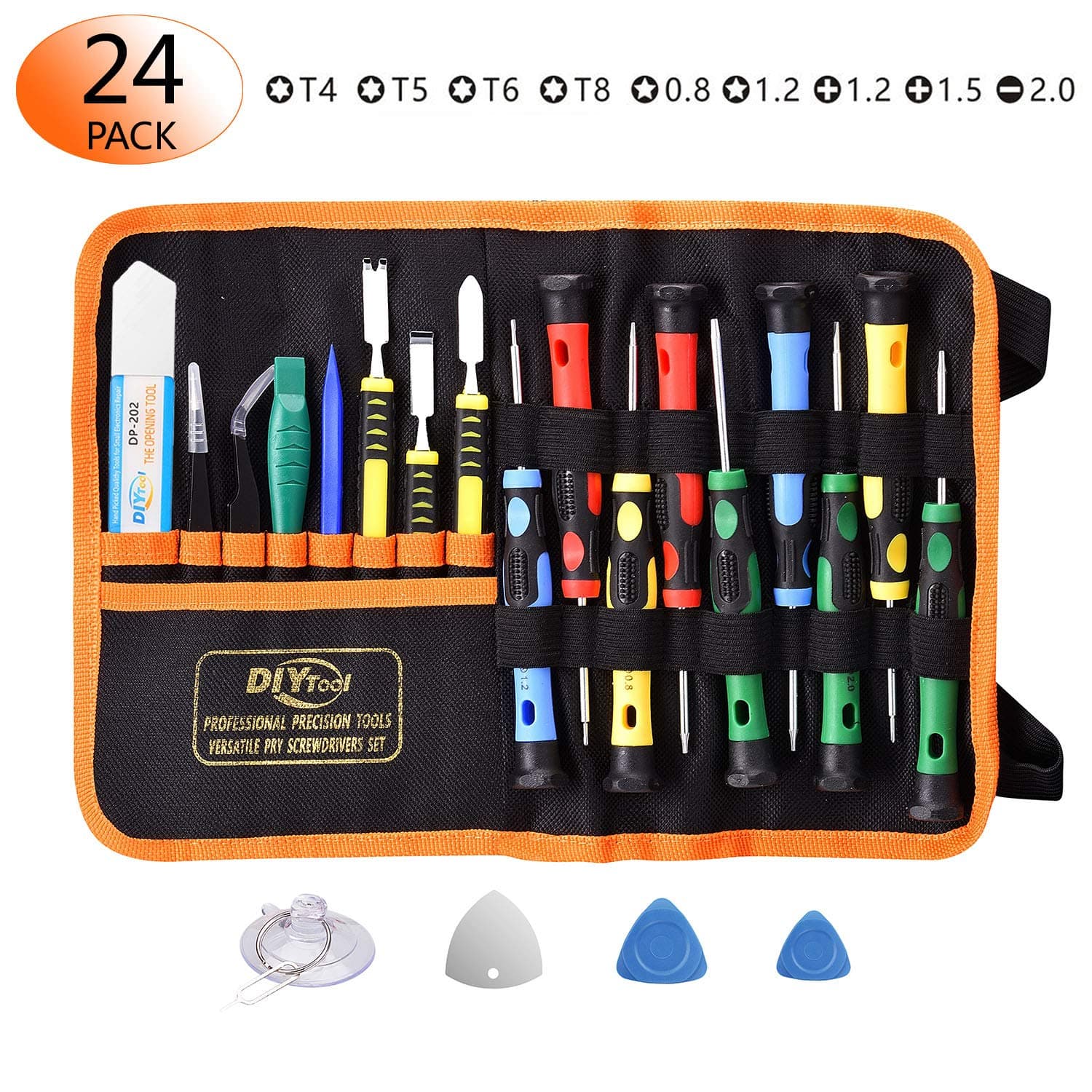 Precision Screwdriver Set, Electronic Repair Tool Kit for Fix Cell Phone, iPhone, Computer, PC, Tablet,iPad, Watch, PS4 - Replace Screen Battery Camera Pry Open Small Electronics