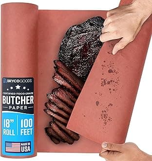 Pink Kraft Butcher Paper Roll - 18 Inch x 100 Feet (1200 Inch) - Food Grade Peach Wrapping Paper for Smoking Meat of all Varieties ââ‚¬â€œ Unbleached, Unwaxed and Uncoated - Made in USA