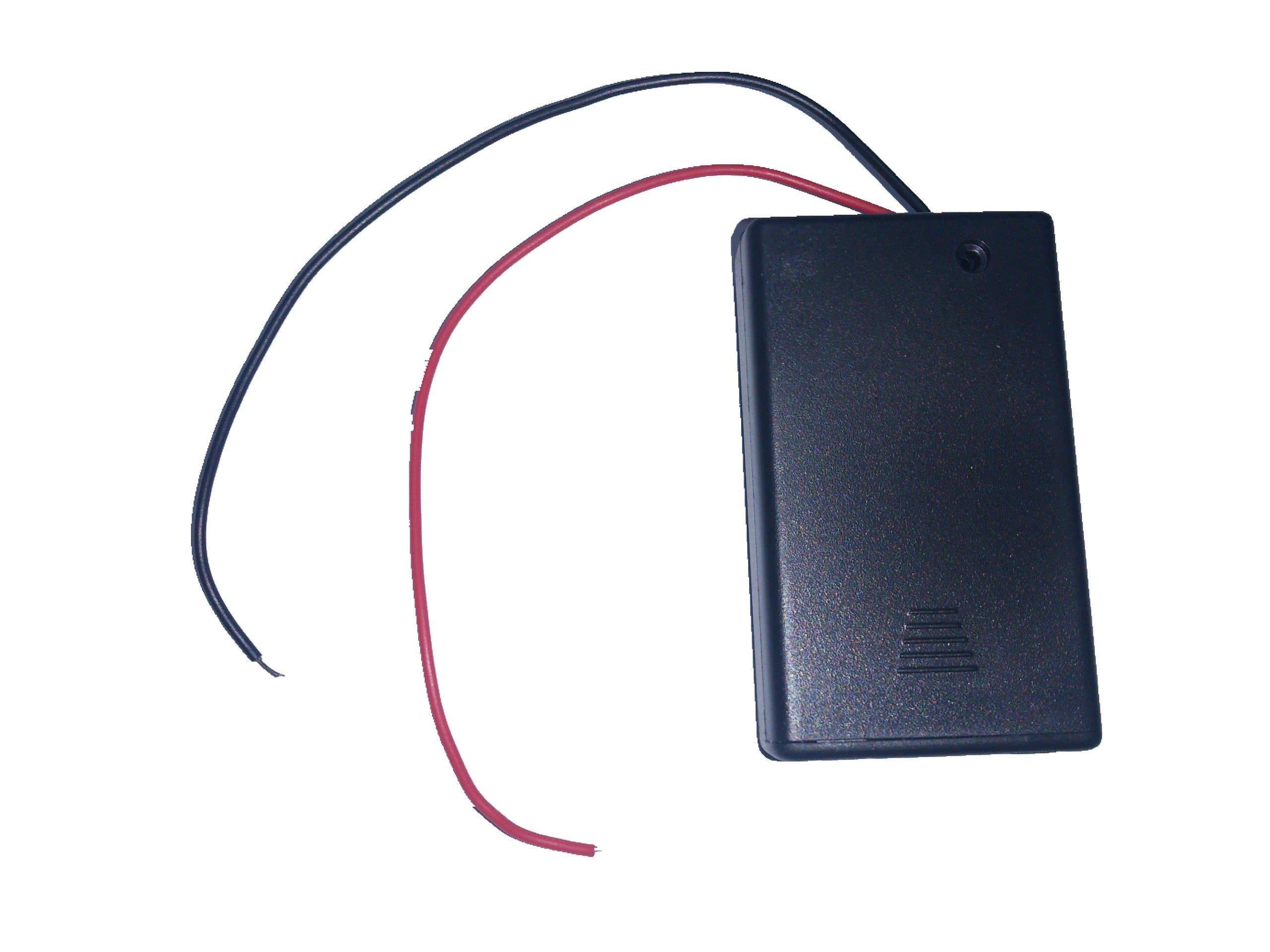 Bigstone 10 PCS 3 AAA Cells Battery Clip Holder Box Case Black 4.5V with Switch