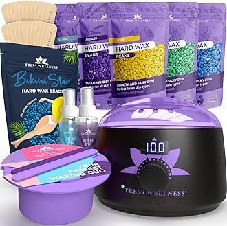 Wax Warmer Kit with Silicone Wax Melting Bowl and Bikini Wax