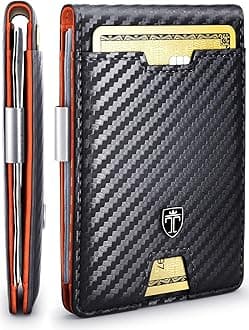 TRAVANDO Mens Slim Wallet with Money Clip AUSTIN RFID Blocking Bifold Credit Card Holder for Men with Gift Box