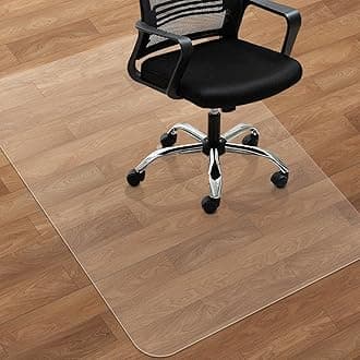 SHAREWIN Office Chair Mat for Hard Wood Floors - 30"x48" Heavy Duty Anti-Slip Hardwood Floor Protector Rug - Easy Clean