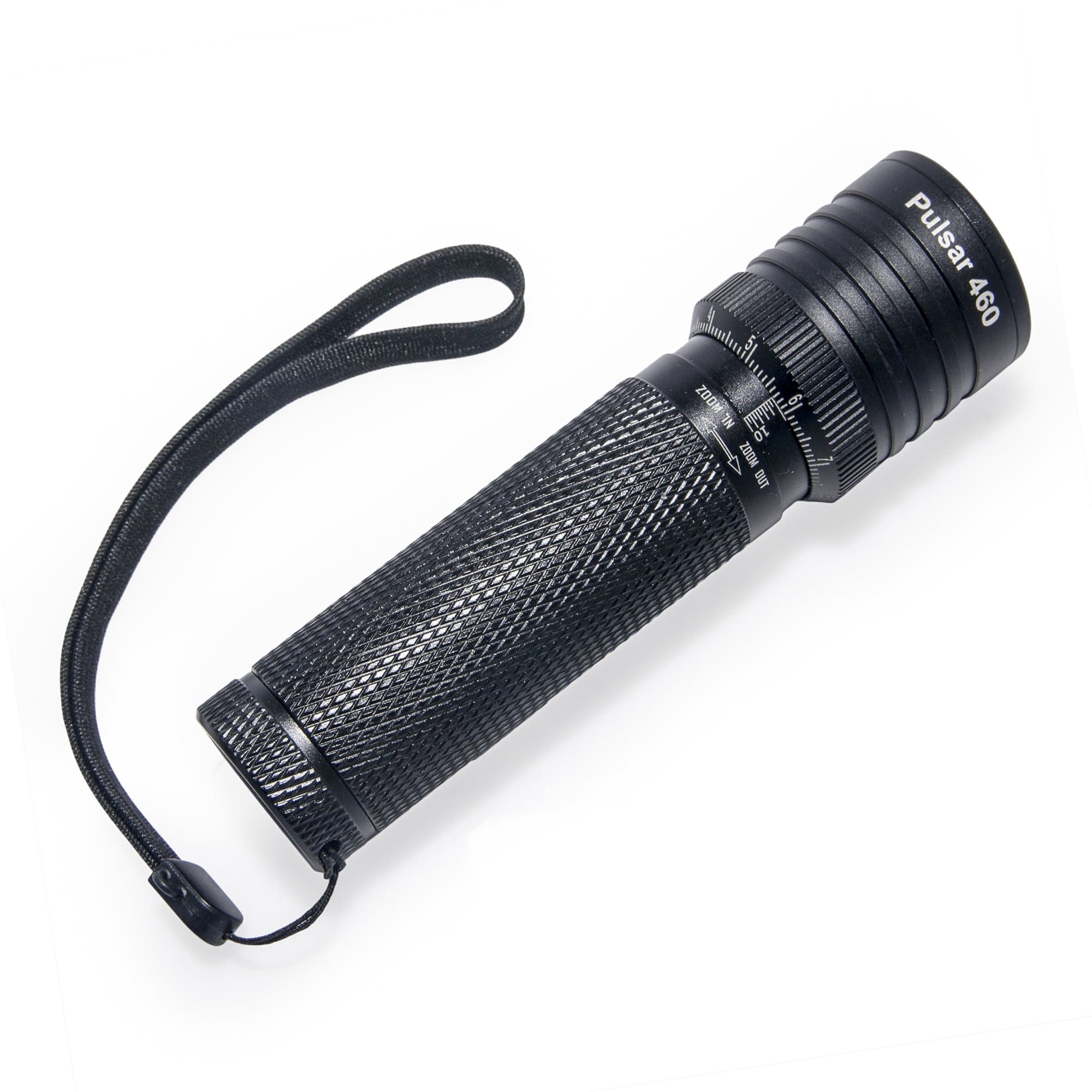 Tact Fire Tactical LED Flashlight CREE T6 XML, Military Grade, Precision Focus, 5 Modes w/Memory, 460 Lumens