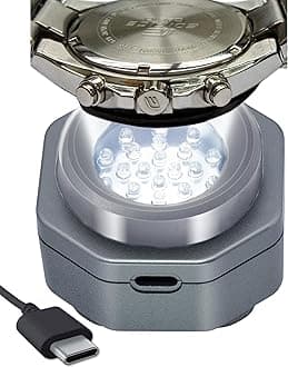 CoolFire (The Original) - USB-C UV Free Solar Watch Fast Charger for All Eco Solar Watches. Safe 24/7 Charging (No 8H Timer Needed). Reloj Hombre Solar Charger. Fits G-Shock, Citizen, Seiko, Garmin GY