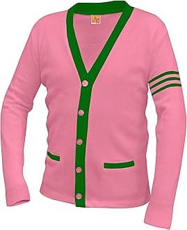 Averill's Sharper Uniforms Your Neighborhood Uniform Store Unisex 5-Button V-Neck with Contrasting Trim Varsity Cardigan