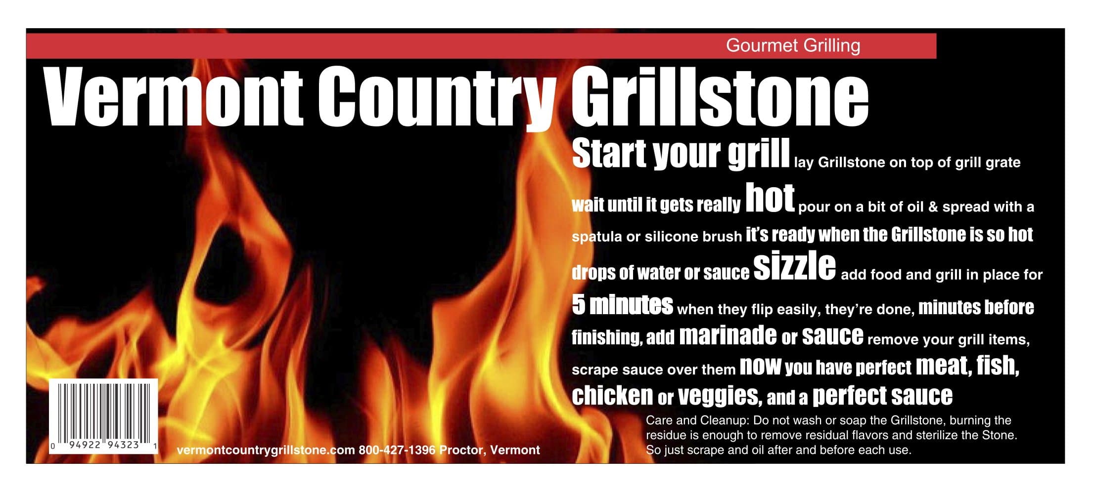 AUTHENTIC FOOD ARTISAN 6.4 Lb Grillstone, 1 EA