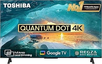 TOSHIBA 139 cm (55 inches) M550MP Series 4K Ultra HD Smart QLED Google TV 55M550MP (Black)