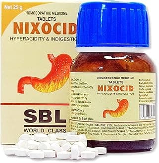 Nixocid tablets sbl homeopathy || pack of 2 (25gx2)