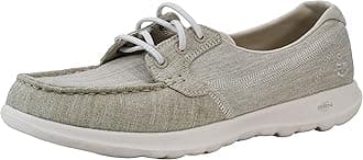 Womens Go Walk Lite - Isla Boat Shoe, Natural, 11 M US