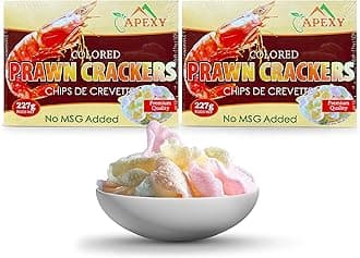 Apexy Prawn Crackers, Multi Color, No MSG, Pack of 2